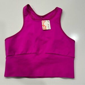 Free People movement pink rose athletic bra /tank
